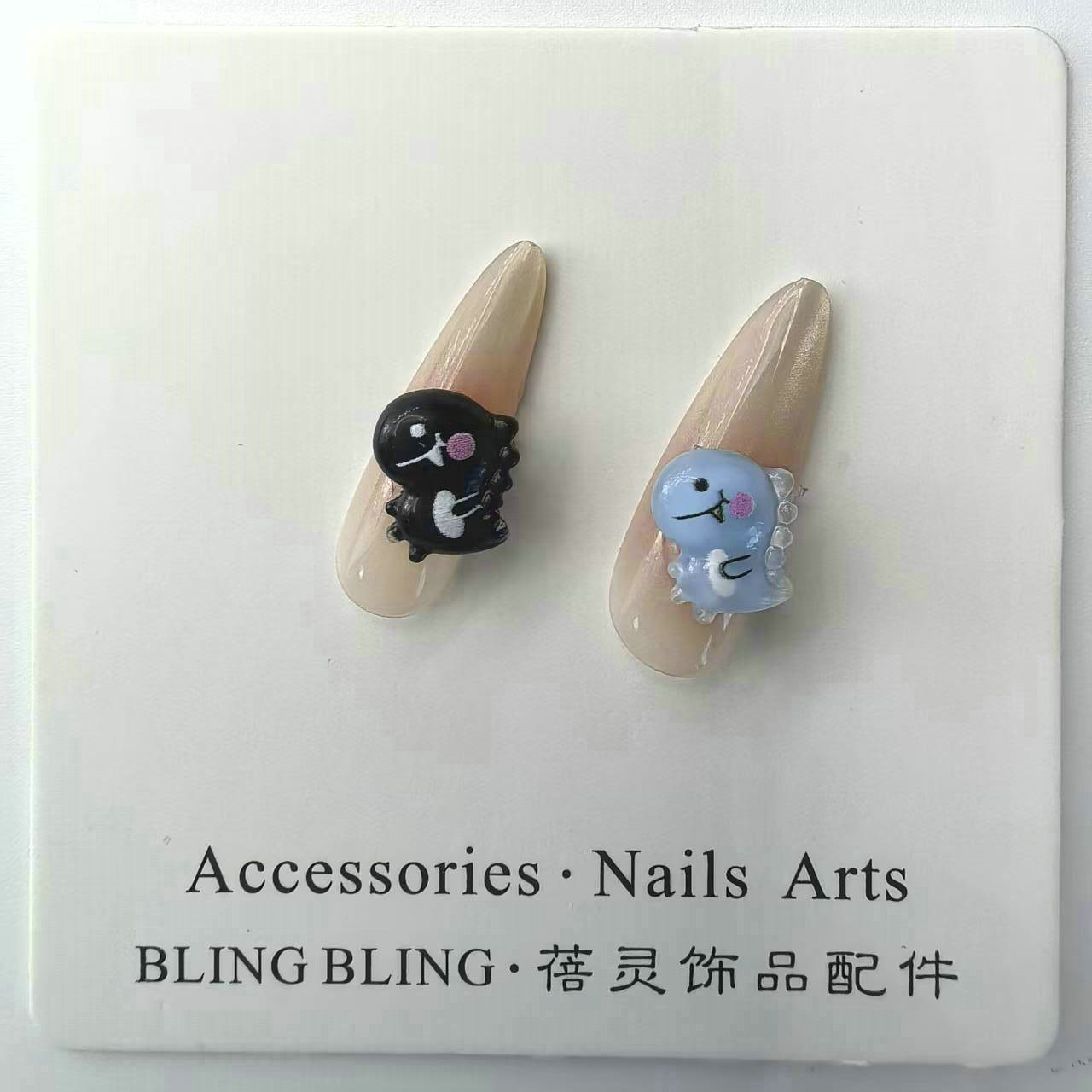 卡通恐龙美甲饰品批发指甲装饰diy穿戴甲美甲饰品配饰0006