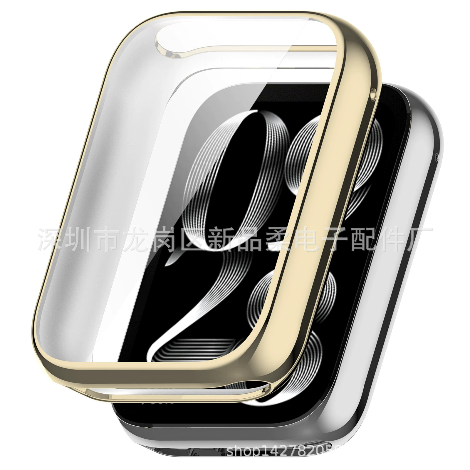 Подходит для Electroplated защитный чехол для Xiaomi Band 8 Pro Mi Band 8 Pro полный TPU защитный чехол заводской готовый запас