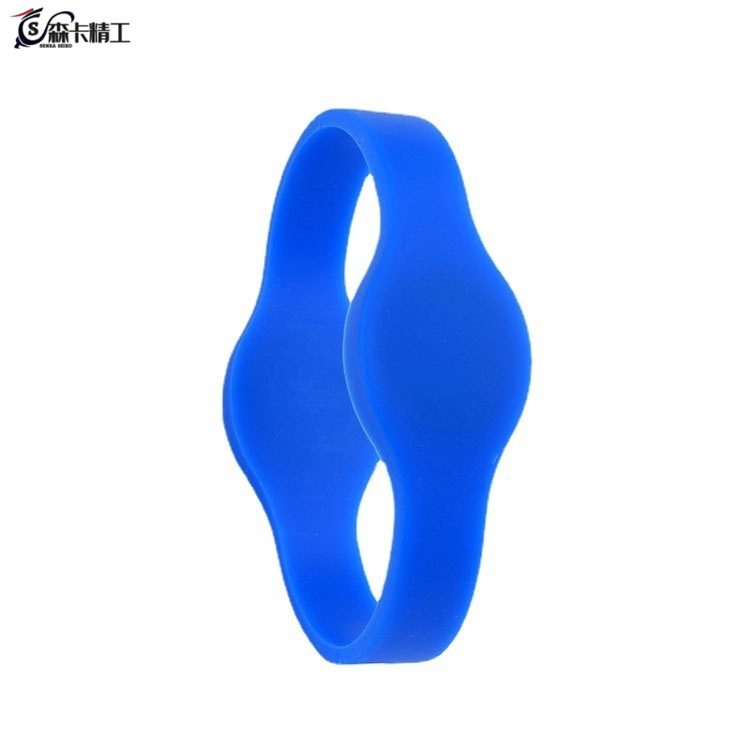 RFID双频硅胶手腕带tk4100芯片卡IC门禁卡学生情侣硅胶手环可调节