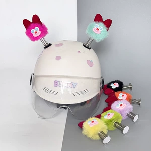 Cute Helmet Accessories Spring Coal Ball Outdoor Helmet Decoration