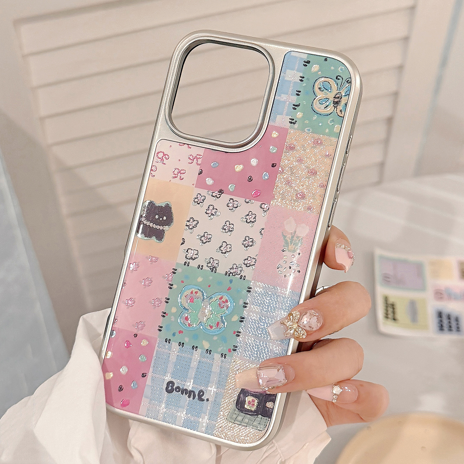 Protective Phone Case For Apple Iphone Pro Max Plus Plaid Gilt_voghion.com