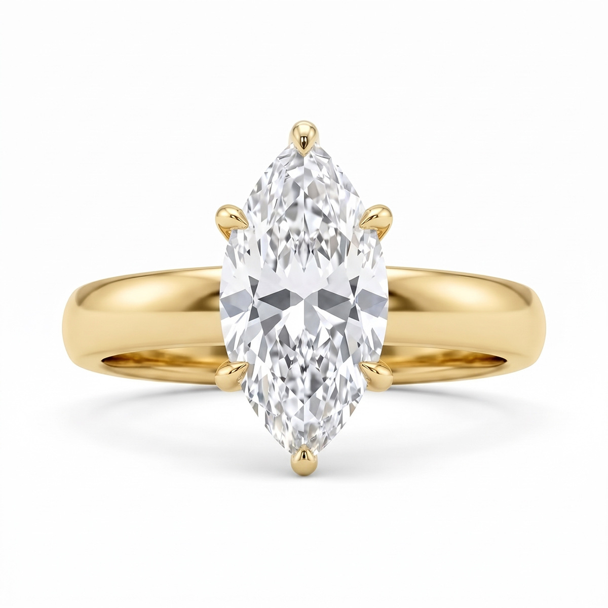 Cross-border best-selling wide-band ring with faux diamond cubic zirconia, copper plated with real gold, high-quality craftsmanship, European and American style, lightweight luxury set for layering