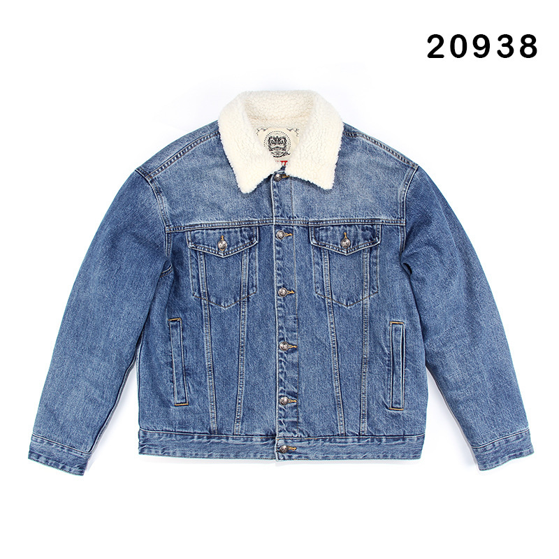High-Quality 350g Cashmere Denim Jacket Fleece-Lined and Thickeneded Men's 2025 Autumn and Winter New Warm Jacket Trendy