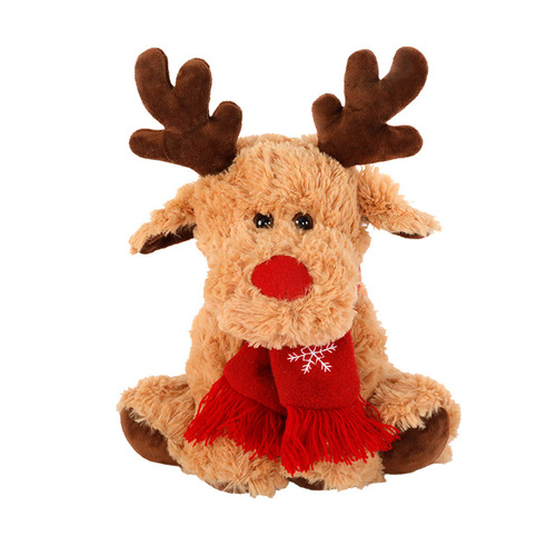 Christmas DIY gift Christmas Eve apple hand-held flower box material package cute elk coffee milk tea packaging box