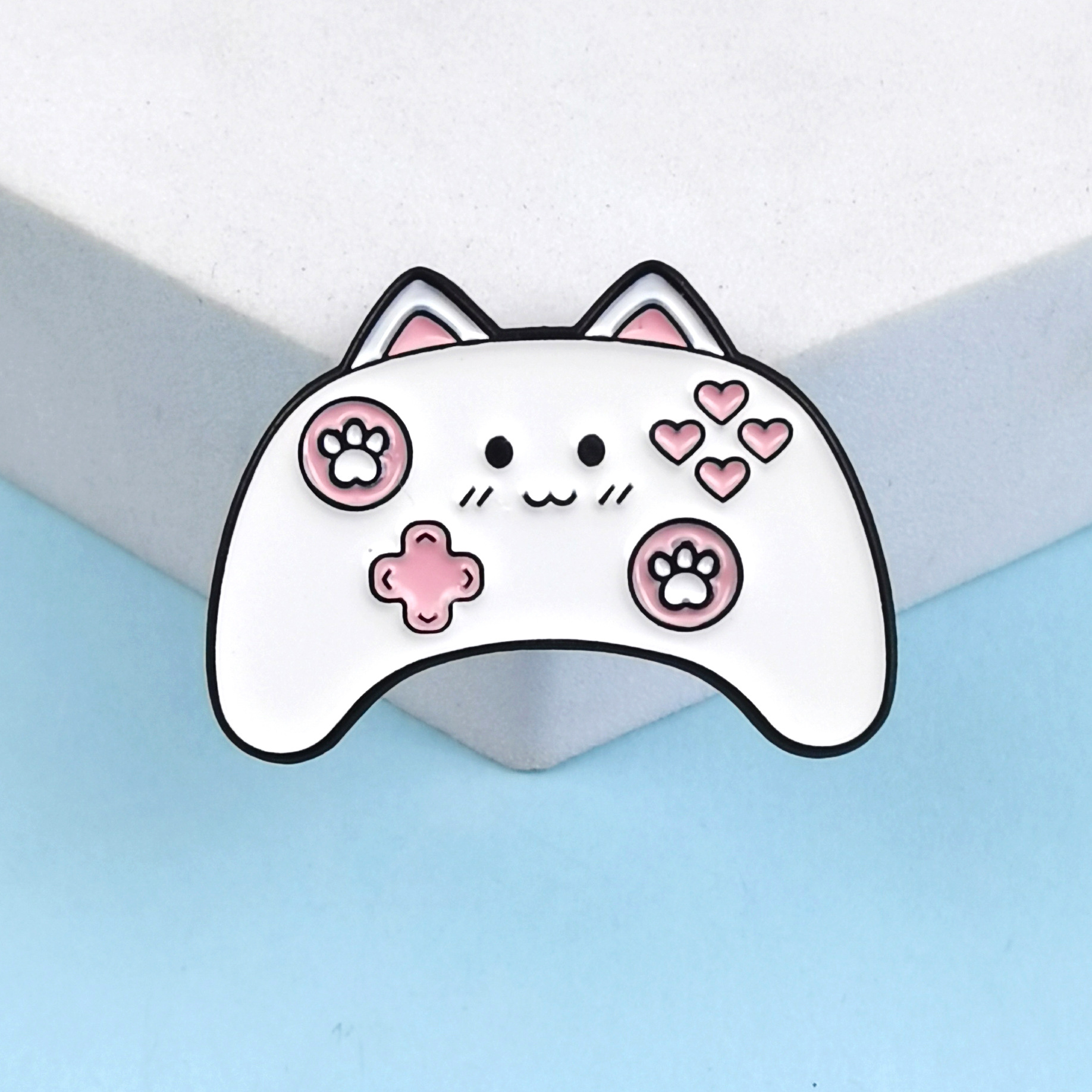 Teclado de dibujos animados ratón insignia de metal modelado creativo bolso lindo alfiler accesorios estudiantes niños ropa broche