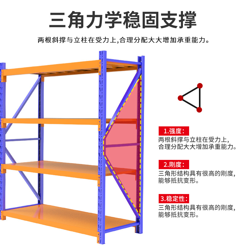 Hangzhou fábrica estante azul y amarillo estante de 100kg estante ligero estante de hierro comercial estante de almacén