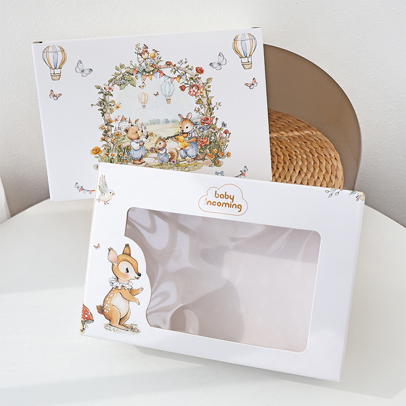 Коробка с двойной вставкой-маленькая подарочная коробка; белый; 22*6*15см