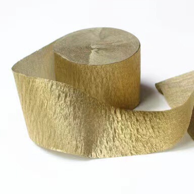 4.5cm*10m彩色皱纹纸卷拉花彩带婚庆婚礼生日圣诞派对背景墙布置|undefined