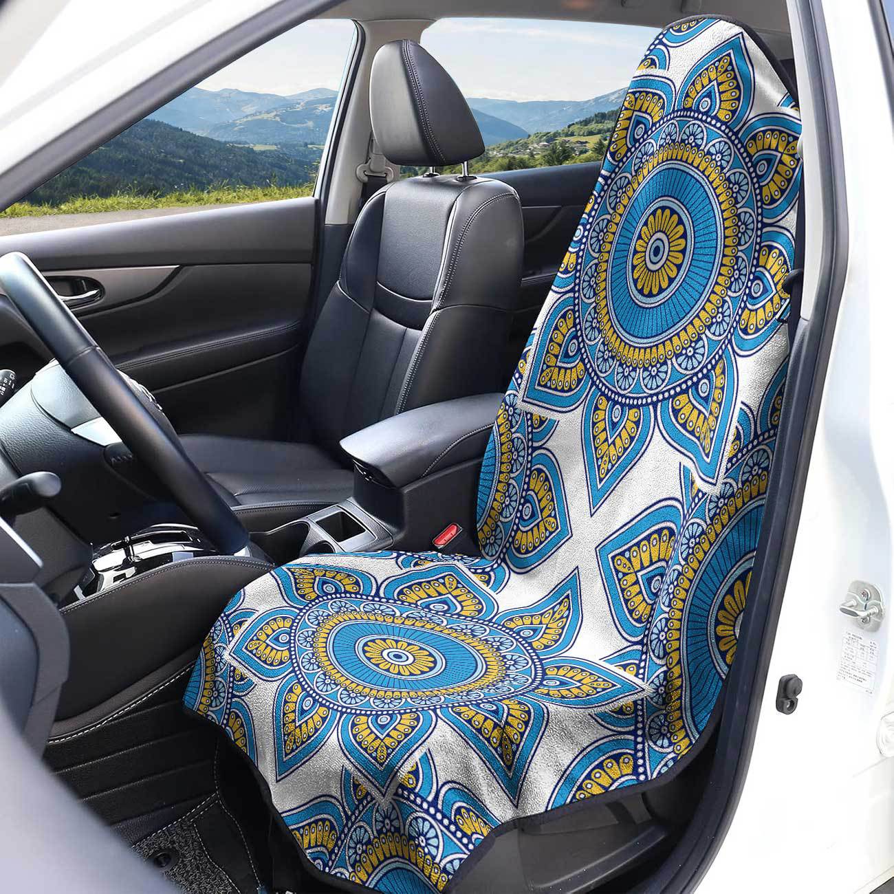 Car seat towel cover front seat protector suitable for gym and exercise, universal for all seasons, car use 31