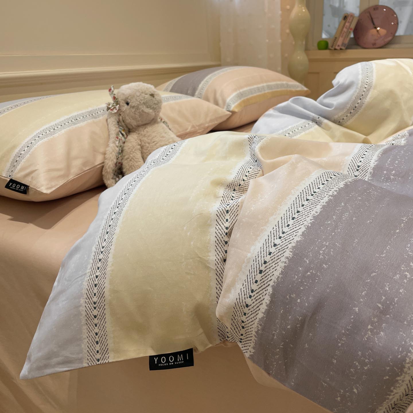 Cama de algodón de cuatro piezas set2025 nuevo algodón de cuatro estaciones sábanas universales set de cama de tres piezas