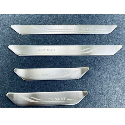 Other Automotive Exterior Supplies | Decorative Sequins, Modification Accessories - outer-sill-bar-sport-logo-silver-titanium