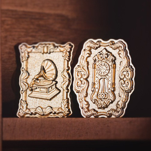 New Products in May Antique Series Fire Lacquer Seal Retro European Style Hand Account Solid Brass Head Carved Seal Head Wholesale