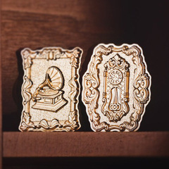 New Products in May Antique Series Fire Lacquer Seal Retro European Style Hand Account Solid Brass Head Carved Seal Head Wholesale