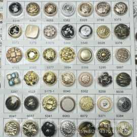 复古古金凹凸面不规则毛衣高脚金属纽扣金色工装风格西服外套扣子