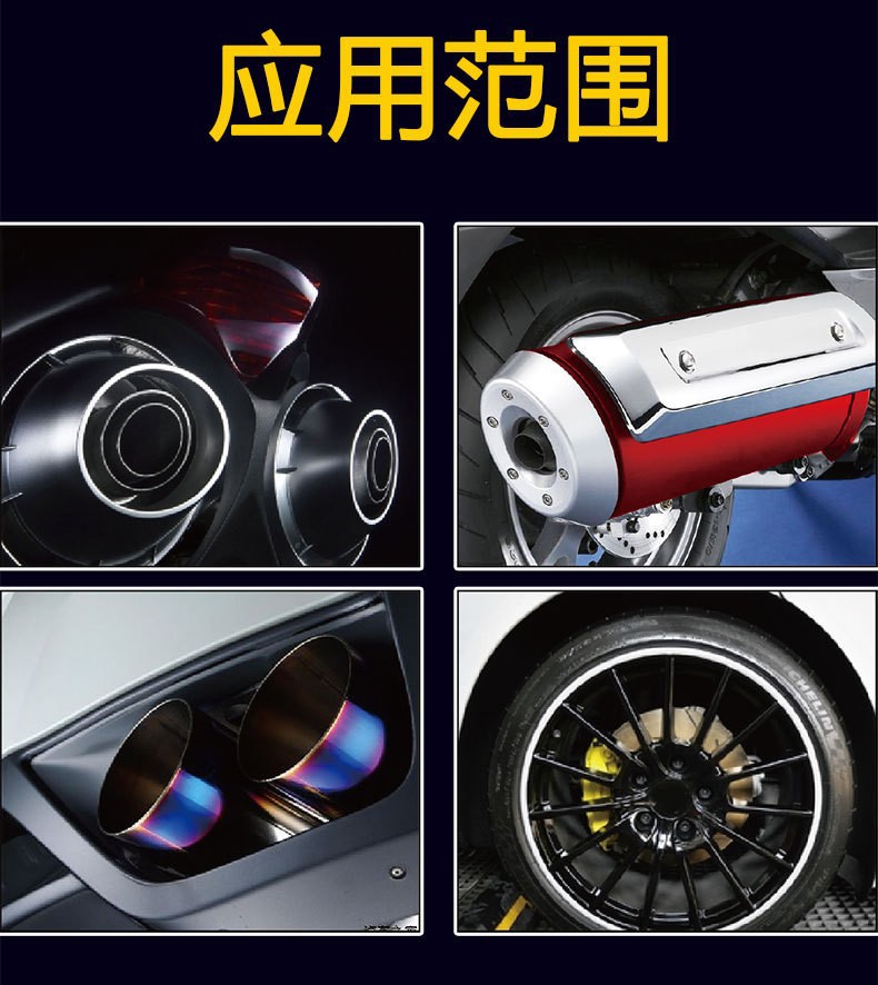 High temperature resistant car caliper paint brake disc color change refurbishment rust-proof motorcycle exhaust pipe radiator color change paint