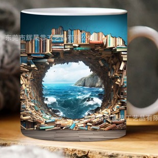 �羳�¿��մ�3D Bookshelf Mug�R�˱� ������g�OӋ���� �R�˱�