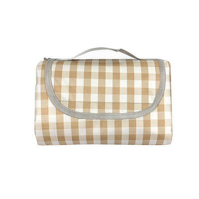 户外格子布野餐垫露营野炊防潮垫加厚防水野餐布郊游帐篷野餐垫|ru