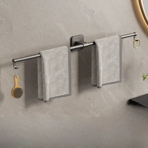 [Gun Ash] 70cm movable towel bar (skin type)