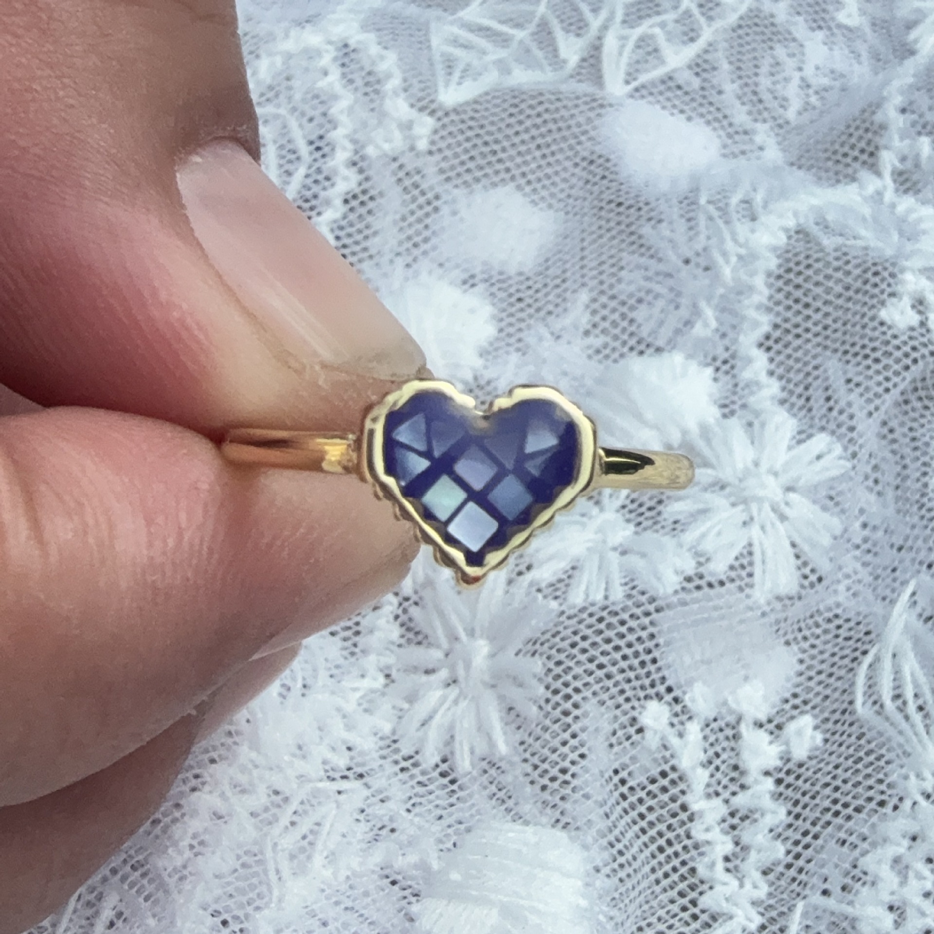 Heart Shape Pattern All Seasons Season Wholesale Jewelry Simple Style Classic Style Heart Shape Copper 18K Gold Plated Plating Open Rings