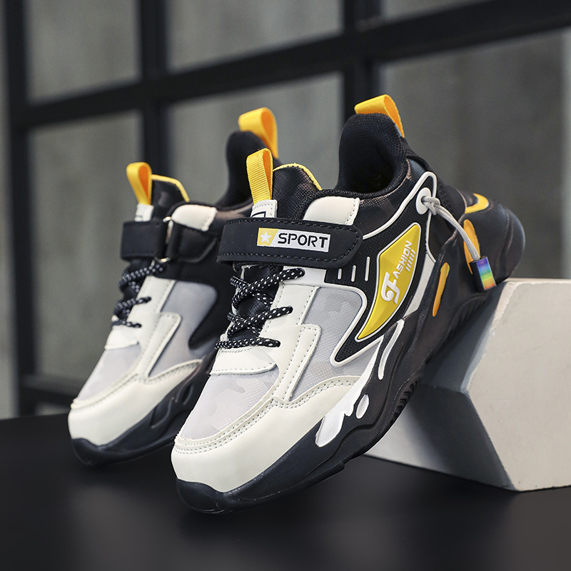 Zapatos para niños zapatilla de deporte para niños zapatos de algodón de invierno zapatos para niños gruesos forrados con forro polar niños medianos y grandes zapatos para correr para estudiantes de escuela primaria