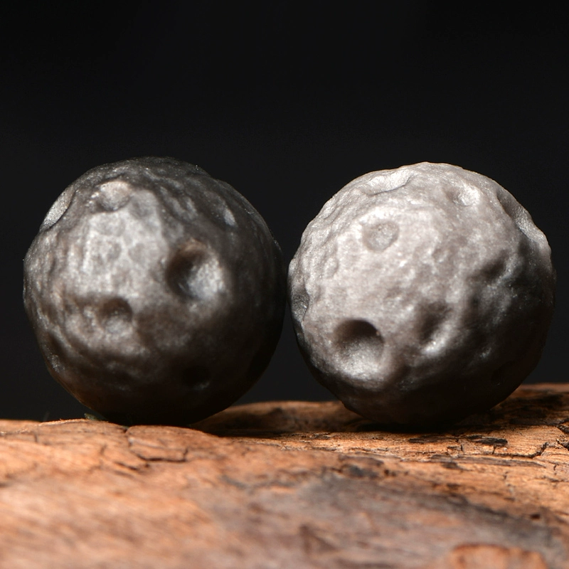 7a Натуральный серебряный камень Лунная планета Метеорит Девятихвостый лис с реверсиями