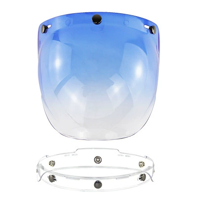 Dəbilqə (Kaska) aksesuarları Half Helmet Bubble Mirror - ocean-blue-transparent-bracket