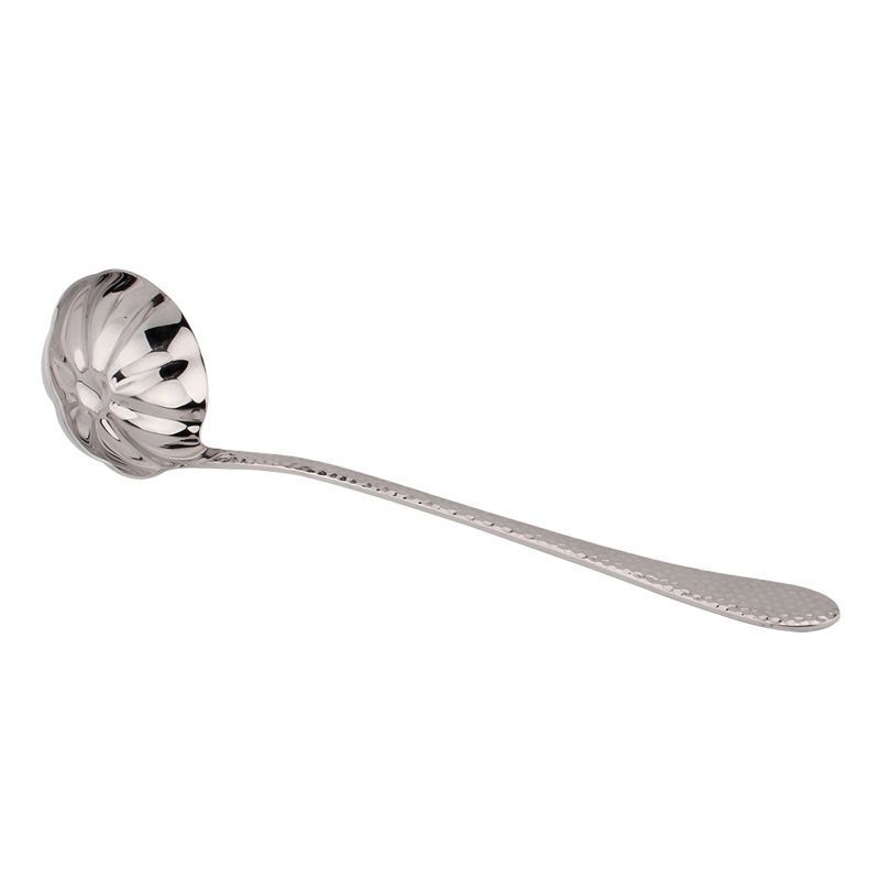 COOKONE 18 / 10 acero inoxidable en forma de pétalos de sopa de bebida de mango largo de martillo de fuego de sopa de arroz de sopa de arroz de sopa de sopa de arroz