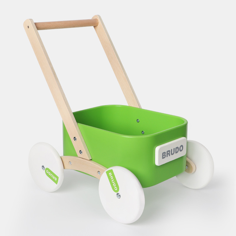 Juguetes infantiles de madera para bebés caminantes carro de compras multifuncional carro de playa 4 - 6 años de edad image 9