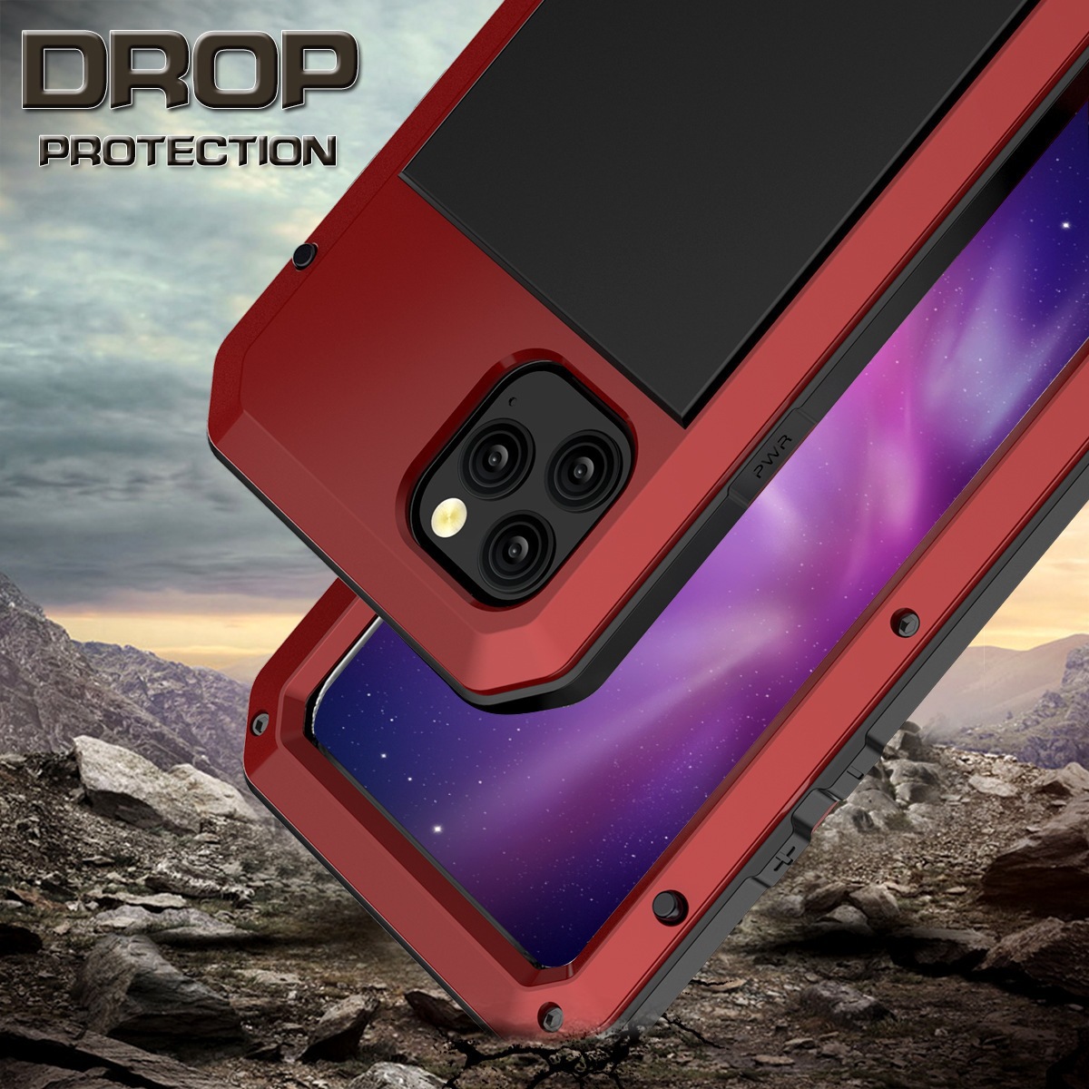 Shockproof Metal Phone Case For Iphone 17 Pro Protective Cover_voghion.com
