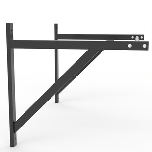 Triangular Bracket Wall-Mounted Pull-Up Bar with Single Bar, Double Armrests, Fixed Single Bar Fitness Equipment with Dual Support