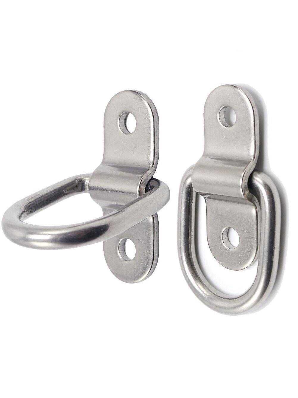 加厚集装箱拉环绑扎环地板钩小拉环铁镀锌D型环拉绳固定D型扣环