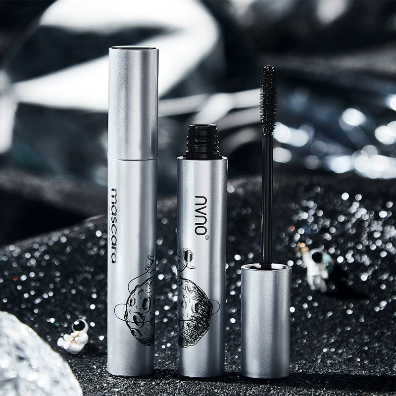 Тушь Mascara NVNO вакуумная утолщающая, серебристый флакон, компактная 0,005 кг