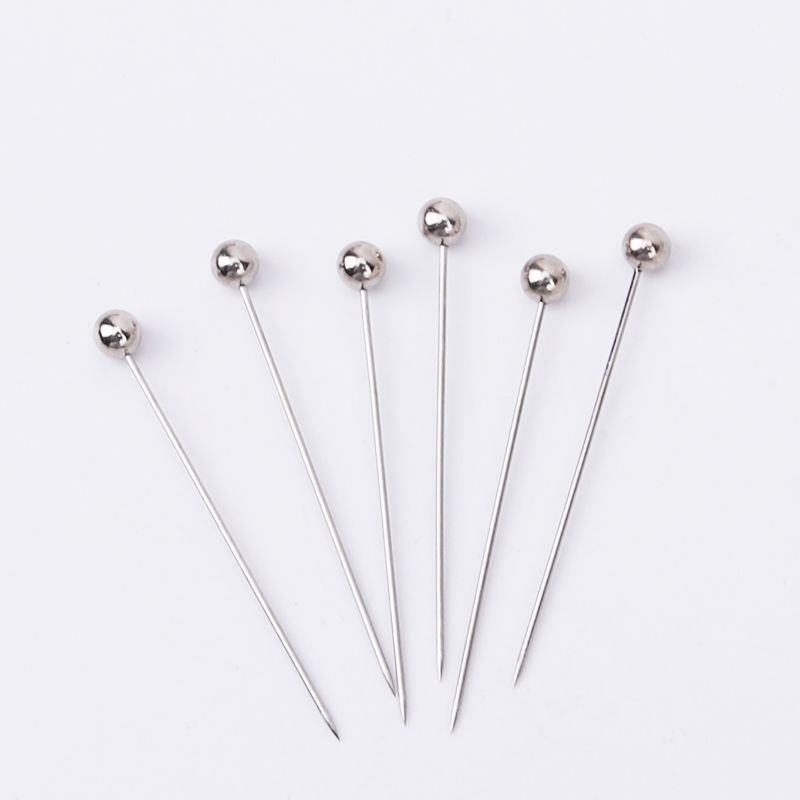 Aguja de cuentas de cerámica corte tridimensional Aguja de posicionamiento de la aguja de la perla aguja fija de acero inoxidable aguja de conformación de ropa hecha a mano