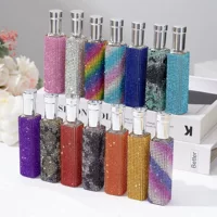 Алмазная парфюмерная бутылка разлив 10ml небольшая бутылка разлив бутылка спрей бутылка спрей портативный путешествия спрей стеклянная бутылка