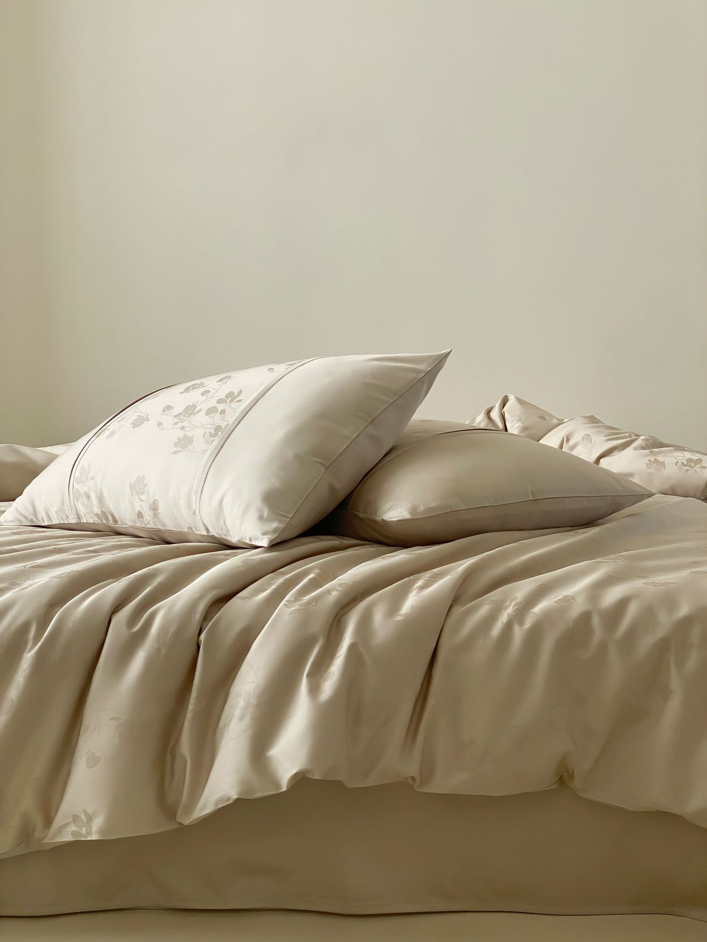 Set lenzuola 4 pezzi in cotone jacquard stile nordico elegante_voghion.com