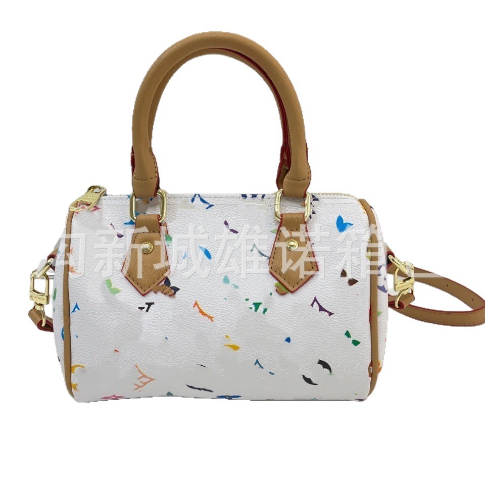 2025 Cross-Border Retro Women's Large Capacity Boston Pillow Bag Luxury Versatile Commuter Phone Bag F135# - Thumbnail 5