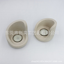 混凝土蜡烛烛台创意烛台香薰蜡烛泥塑工艺品装饰品摆件厂家直销