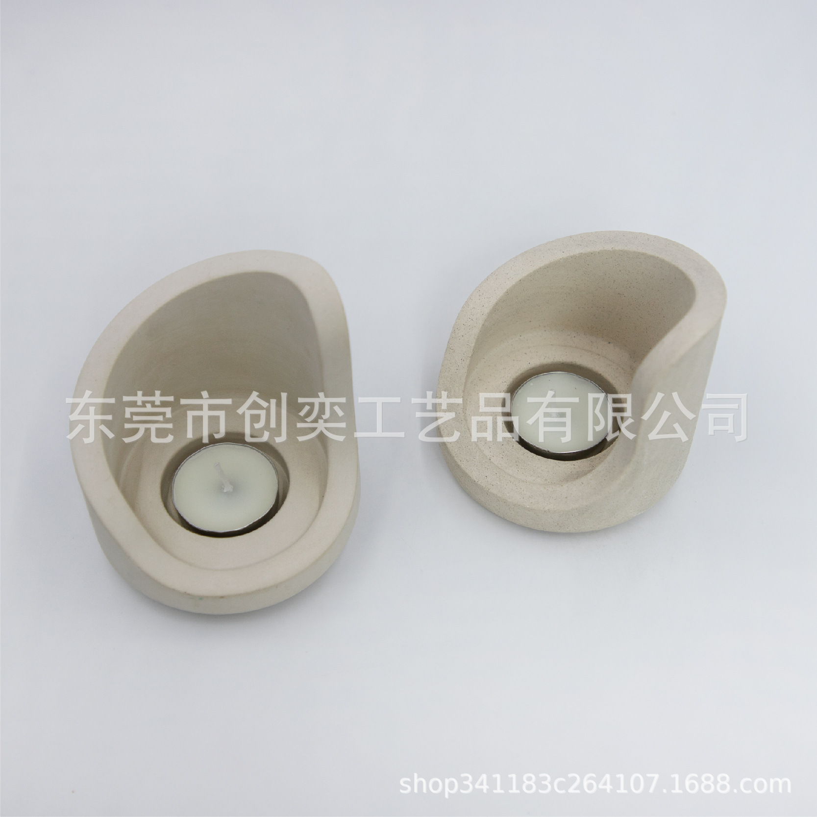 混凝土蜡烛烛台创意烛台香薰蜡烛泥塑工艺品装饰品摆件厂家直销