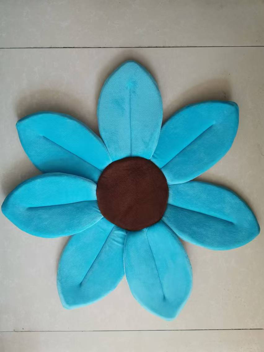 Creativo nuevo baño flor alfombra de baño lindo dibujos animados simulación flor cojín felpa juguete creativo sofá comedor silla cojín
