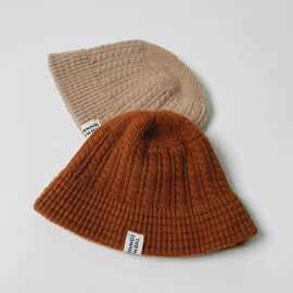 工厂定制冬天加厚盆帽显脸小针织帽毛绒毛线礼帽