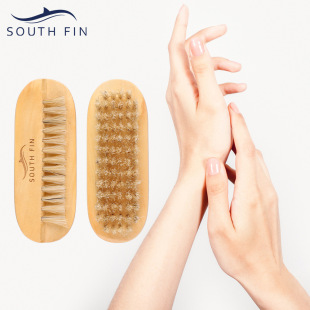 SOUTH FIN nail tools grinding cleaning wooden Mane nail brush nail powder dust brush hand washing brush