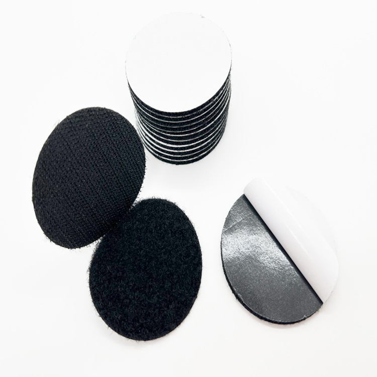 Strong Adhesive Hook and Loop Fasteners, Round Hook and Loop Self-Adhesive Leather Fasteners, High Temperature Resistant Square Adhesive Strips with Adhesive Backing