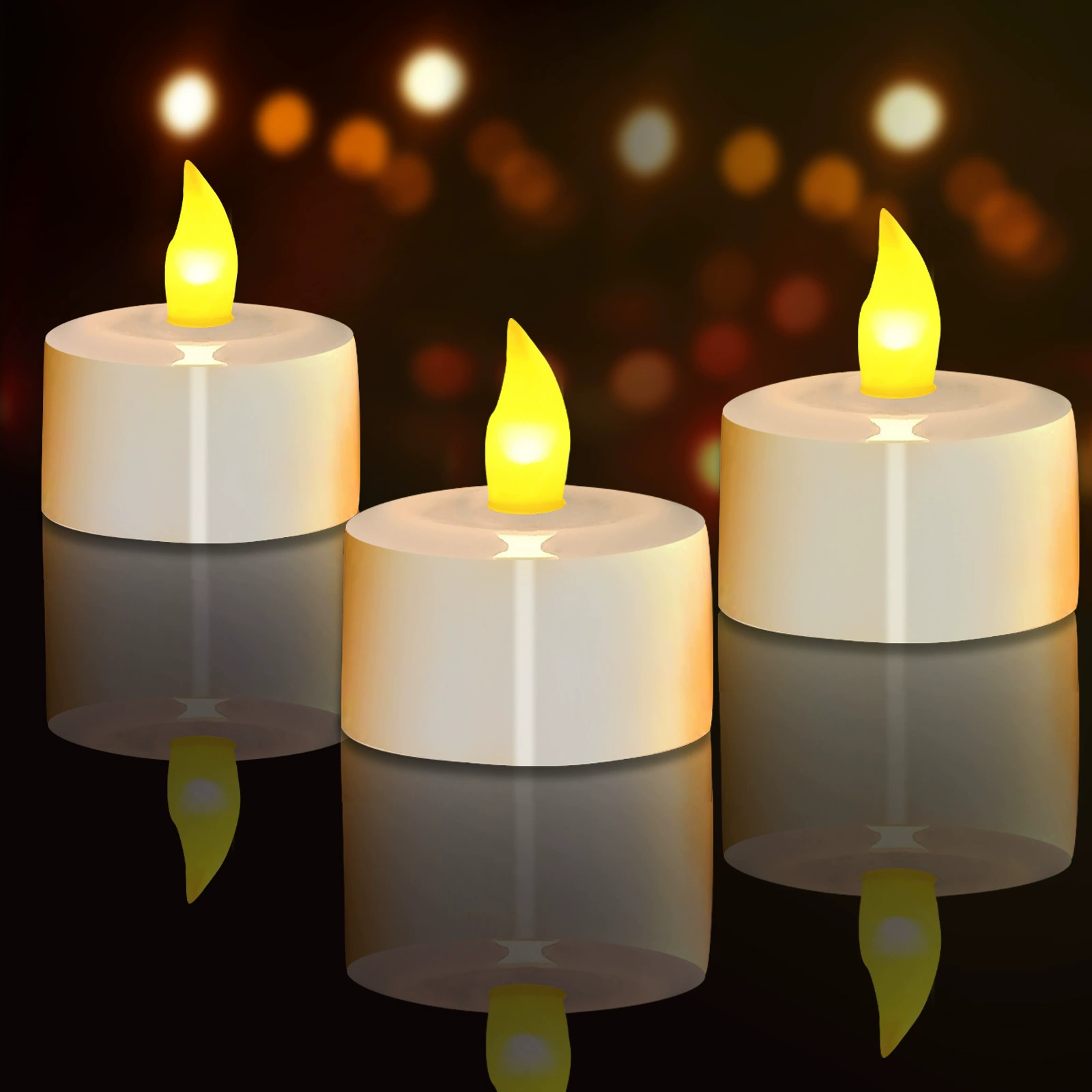 Новый трансграничный 10-клавишный пульт дистанционного управления, светодиодный перезаряжаемый светильник для свечей, чайный светильник с таймером, рождественское, Хэллоуин, свадебное украшение