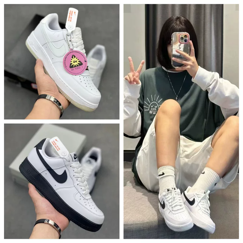Кроссовки низкие Air Force One Putian Pure Original высокого уровня новые макаронные белые кроссовки женские повседневные