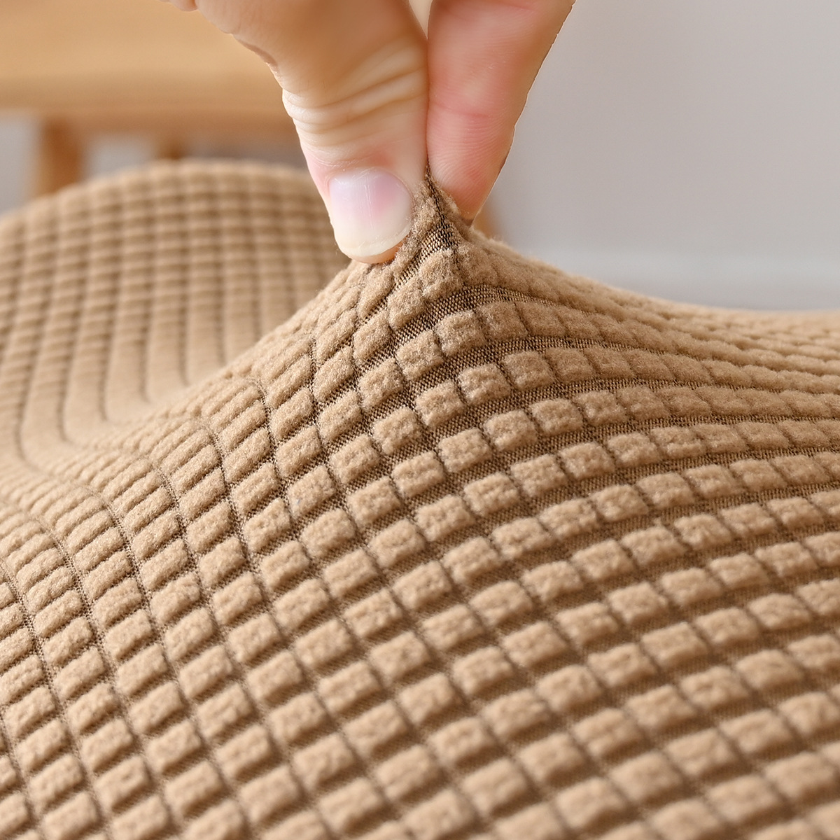 Funda para silla de mariposa de forro polar elástico de color puro transfronterizo, funda para silla con forma especial a prueba de polvo, universal AliExpress SHEIN dropshipping