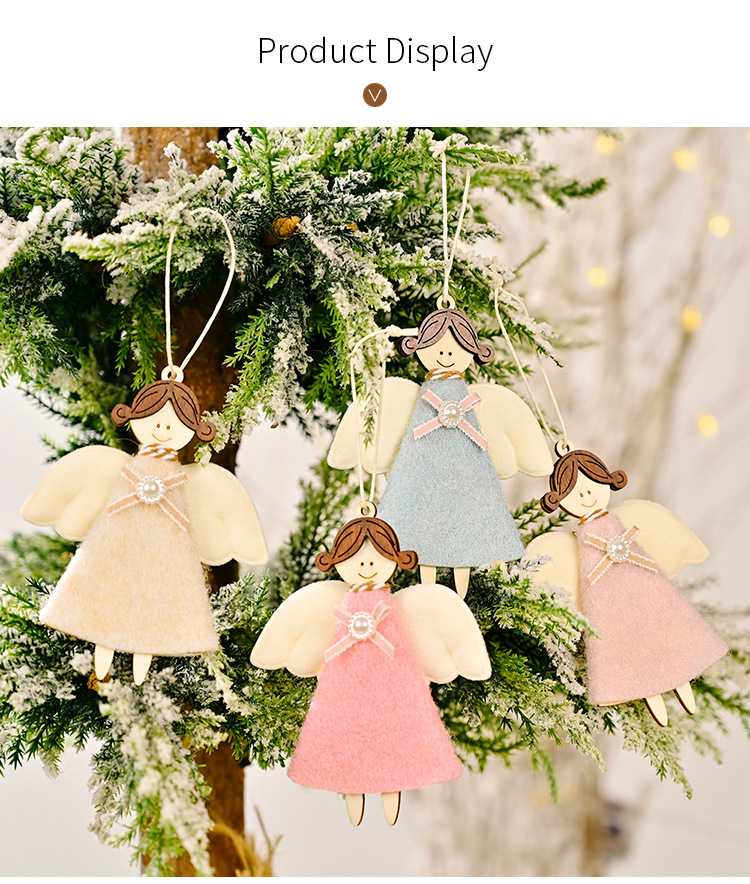 Christmas Non-woven Fabric Angel Pendant Decoration Wholesale Nihaojewelry display picture 9