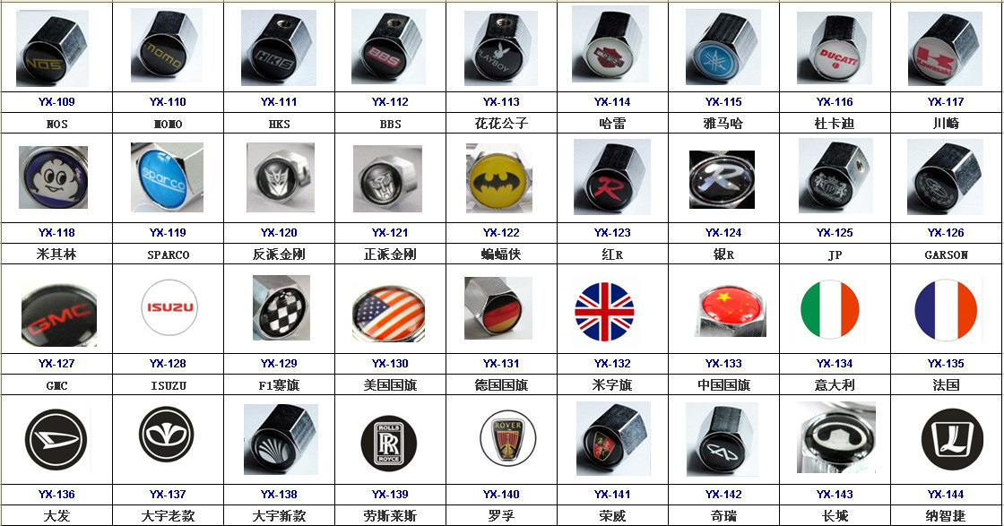 Car tire anti-theft valve cap for TRD Mercedes-Benz Changan Chevrolet car logo alloy valve cap cover
