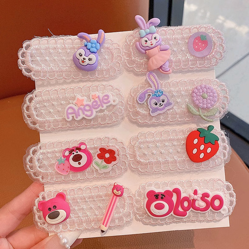 Children's broken hair stickers Velcro hair accessories cute Xingdailu little girl's hair does not hurt bangs sticker broken hair finishing artifact
