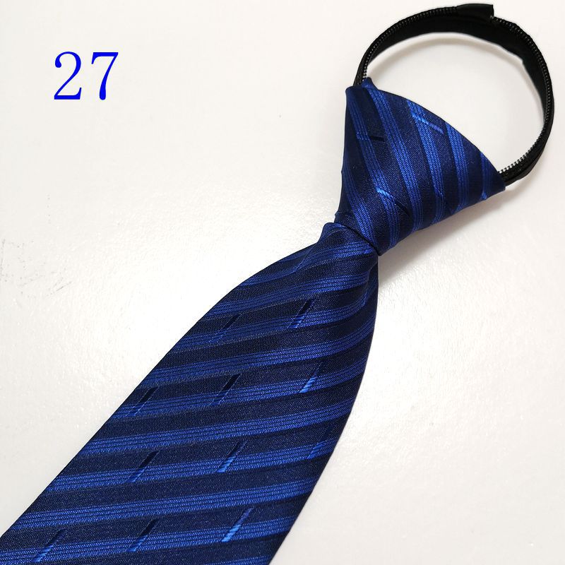 男士拉链新郎结婚红色8cm正装商务黑色免打结懒人易拉得蓝色_