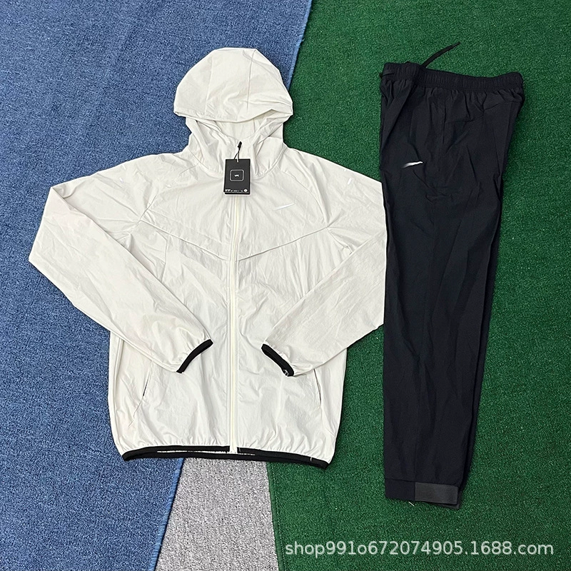 Костюм для мужчин и женщин, осенне-зимняя новая уличная легкая, дышащая, быстросохнущая, ветрозащитная куртка для бега и фитнеса из ледяного шелка.